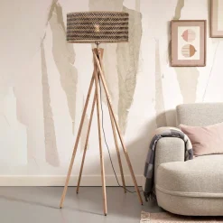 Vloerlamp Java 5-poot, Bamboe