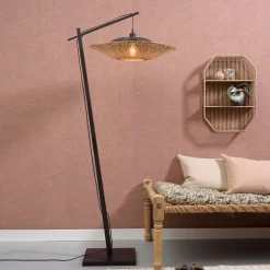 Vloerlamp Kalimantan Bamboe, 176cm