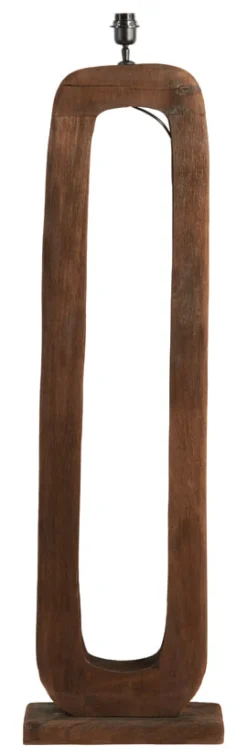 Vloerlamp Kelafo Mangohout, 125cm (excl. kap)