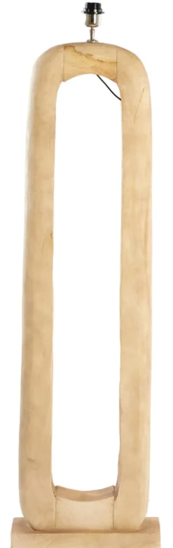 Vloerlamp Kelafo Mangohout, 125cm (excl. kap)