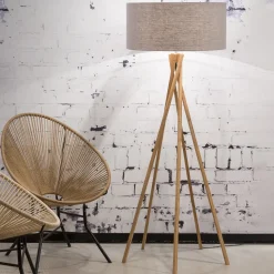 Vloerlamp Kilimanjaro Bamboe en Eco linnen