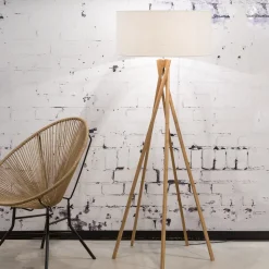Vloerlamp Kilimanjaro Bamboe en Eco linnen