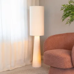 Vloerlamp Loft Bouclé, kleur Naturel