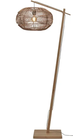 Vloerlamp Madeira Bamboe en rotan, 176cm