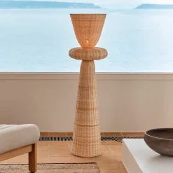 Vloerlamp Neuda Rotan