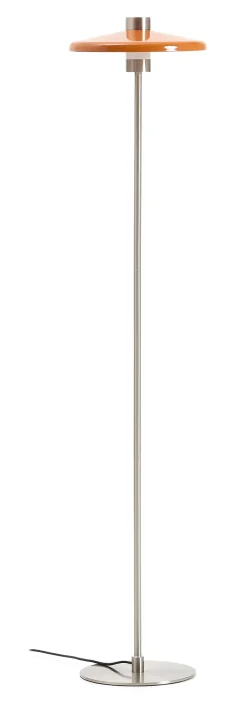 Vloerlamp Nuvira Gesatineerd metaal