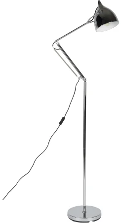 Vloerlamp Reader kleur Chrome
