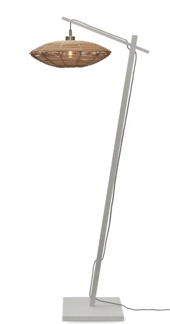 Vloerlamp Tanami Bamboe en rotan, 150cm