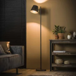 Vloerlamp Telly 157cm, kleur Charcoal