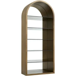 Wandkast Bowic 210 x 90cm, kleur Brushed Gold