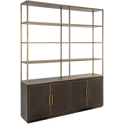 Wandkast Carter Eiken en metaal, 220 x 180cm