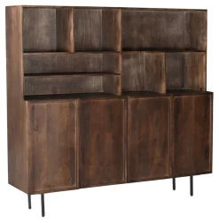Wandkast Elan Brown Mangohout, 180cm