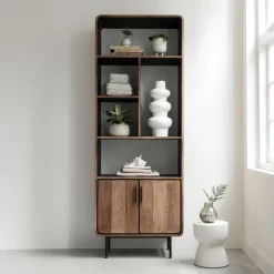 Wandkast Evo Teakhout, 220 x 80cm