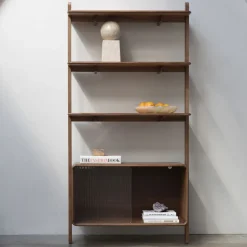 Wandkast Rise Essen en Rubberhout, 180 x 90cm