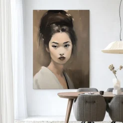 Wandkleed Adakachi in maat en frame naar keuze