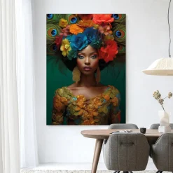 Wandkleed Adeola in maat en frame naar keuze