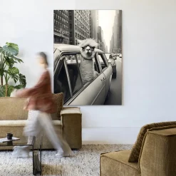 Wandkleed Alpaca In NY in maat en frame naar keuze