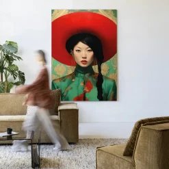 Wandkleed Amy in maat en frame naar keuze