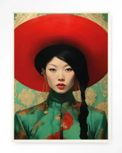 Wandkleed Amy in maat en frame naar keuze