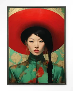 Wandkleed Amy in maat en frame naar keuze