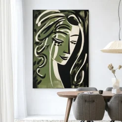 Wandkleed Aphrodite in maat en frame naar keuze