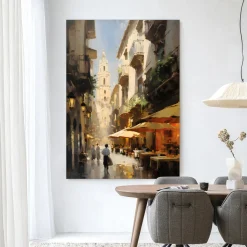 Wandkleed Barcelona in maat en frame naar keuze