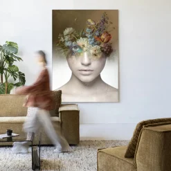 Wandkleed Bloom in maat en frame naar keuze