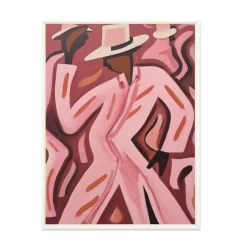 Wandkleed Boogie Woogie in maat en frame naar keuze