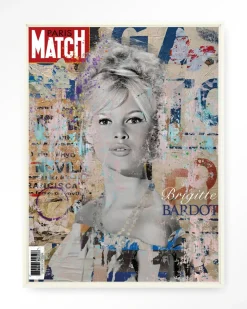 Wandkleed Brigitte in maat en frame naar keuze