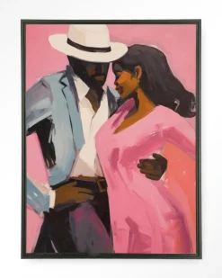 Wandkleed Cha Cha Cha in maat en frame naar keuze