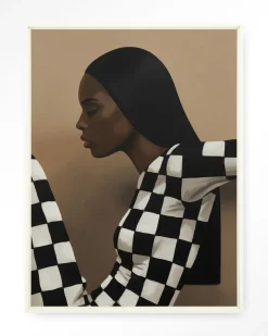 Wandkleed Chezzy in maat en frame naar keuze