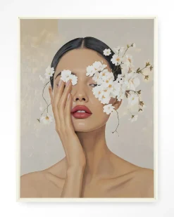 Wandkleed Clarince in maat en frame naar keuze