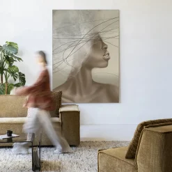 Wandkleed Cloudy Thoughts in maat en frame naar keuze