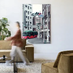 Wandkleed Complementary Bus in maat en frame naar keuze