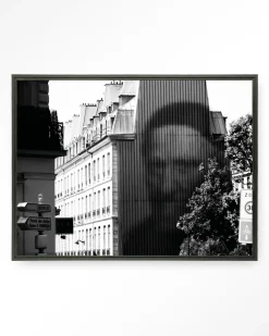 Wandkleed Concrete Contrast Crusher in maat en frame naar keuze