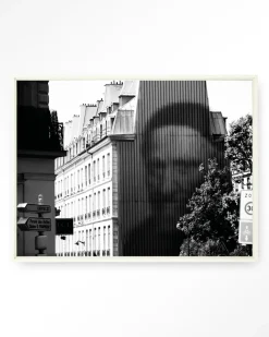 Wandkleed Concrete Contrast Crusher in maat en frame naar keuze