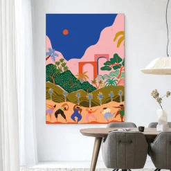 Wandkleed Dancing In Paradise in maat en frame naar keuze