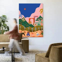 Wandkleed Dancing In Paradise in maat en frame naar keuze