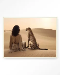 Wandkleed Desert Gazing in maat en frame naar keuze