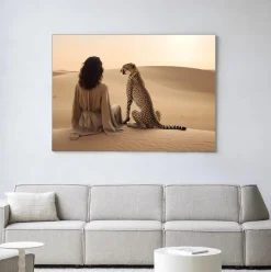 Wandkleed Desert Gazing in maat en frame naar keuze