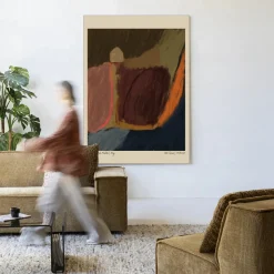 Wandkleed Dreamy Farmfield By Night in maat en frame naar keuze