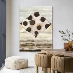 Wandkleed Eagle Ray in maat en frame naar keuze