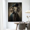 Wandkleed Elephant in maat en frame naar keuze