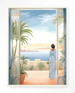 Wandkleed Florine in maat en frame naar keuze