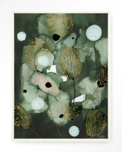 Wandkleed Forest Flower in maat en frame naar keuze