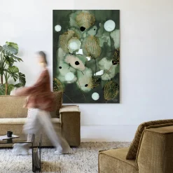 Wandkleed Forest Flower in maat en frame naar keuze