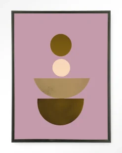 Wandkleed Forma 1 Beige in maat en frame naar keuze