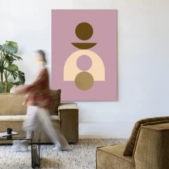 Wandkleed Forma 4 Lilac in maat en frame naar keuze