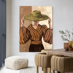 Wandkleed Francesca in maat en frame naar keuze