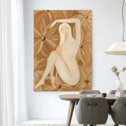 Wandkleed Freely Blooming in maat en frame naar keuze